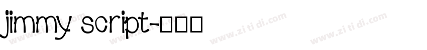 jimmy script字体转换